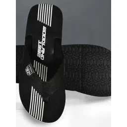 Woodland Men's Black Flip Flops-picture-37
