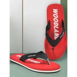 Woodland Men's Black Flip Flops-picture-40