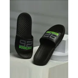 Woodland Men's Black Slides-picture-26