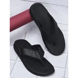 Woodland Men's Black Thong Sandals-picture-22