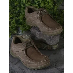 Woodland Men's Brown Derby Shoes-picture-26