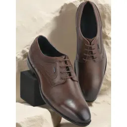 Woodland Men's Brown Derby Shoes-picture-29