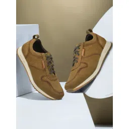 Woodland Men's Camel Casual Sneakers-picture-13