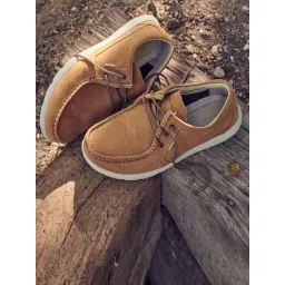 Woodland Men's Camel Derby Shoes-picture-31