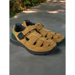 Woodland Men's Camel Fisherman Sandals-picture-32