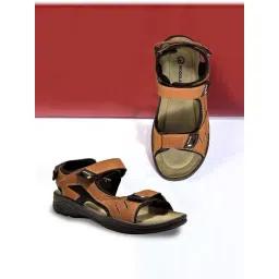 Woodland Men's Camel Floater Sandals-picture-36