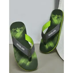 Woodland Men's Green Flip Flops-picture-11