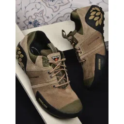 Woodland Men's Khaki Casual Sneakers-picture-24