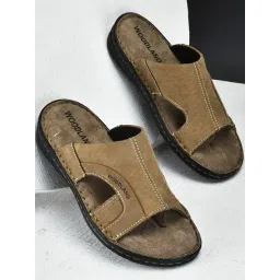 Woodland Men's Khaki Toe Ring Sandals-picture-19