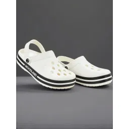 Woodland Men's Off White Back Strap Clogs-picture-42