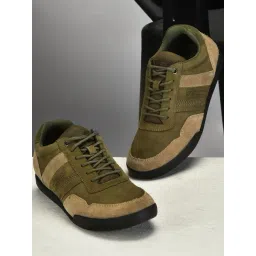 Woodland Men's Olive Casual Sneakers-picture-34