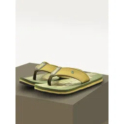 Woodland Men's Olive Flip Flops-picture-24