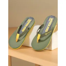 Woodland Men's Olive Flip-Flops-picture-10