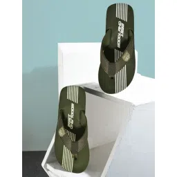 Woodland Men's Olive Flip Flops-picture-27