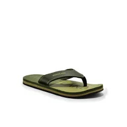 Woodland Men's Olive Flip Flops image 3