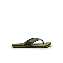 Woodland Men's Olive Flip Flops image 2