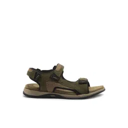 Woodland Men's Olive Floater Sandals-picture-10