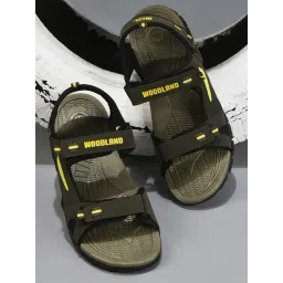 Woodland Men's Olive Floater Sandals-picture-35