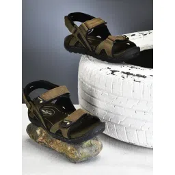 Woodland Men's Olive Floaters-picture-33