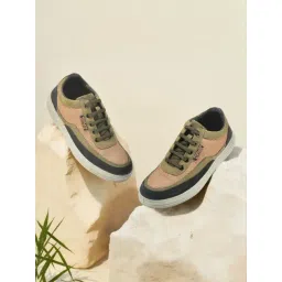 Woodland Men's Olive Green Casual Sneakers-picture-20