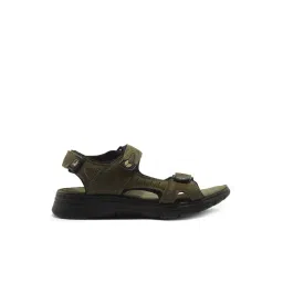 Woodland Men's Olive Green Floater Sandals-picture-10