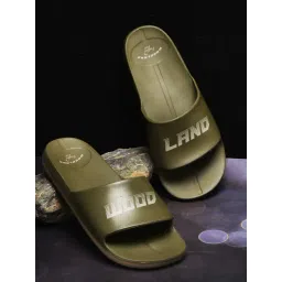 Woodland Men's Olive Slides-picture-45