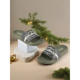 Woodland Men's Olive Slides-picture-42