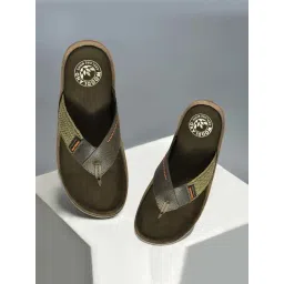 Woodland Men's Olive Thong Sandals-picture-42