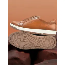 Woodland Men's Tan Sneakers-picture-10