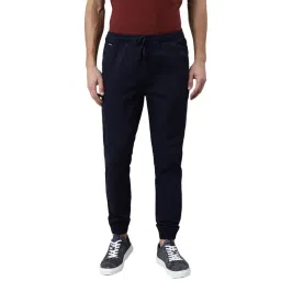 Woodland Navy Regular Fit Joggers-picture-23