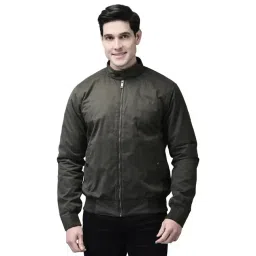 Woodland Olive Cotton Regular Fit Jacket-picture-22