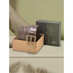 Woodland Tan Animal Effect Leather Casual Belt for Men-picture-38