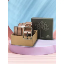 Woodland Tan Leather Casual Belt for Men-picture-41