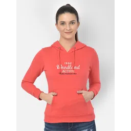 Woodland Women Coral Printed Sweatshirt-picture-14