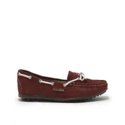 woodland Women Genuine Leather Round-Toe Loafers-picture-15