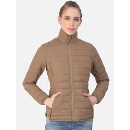 Woodland Women Gold-Toned Water Resistant Padded Jacket-picture-22