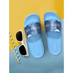 Woodland Women's Blue Slides-picture-11