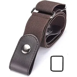 woodonick store WOODONICK Invisible Buckle-less Jeans Belt Comfortable Elastic Belt for Men/Women for Jeans Pants Dresses Waist Belt-picture-52