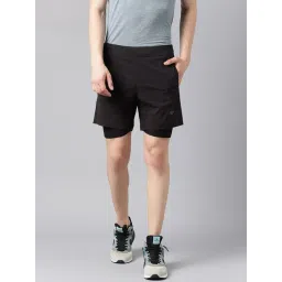 Woods Black Regular Fit Sports Shorts-picture-16