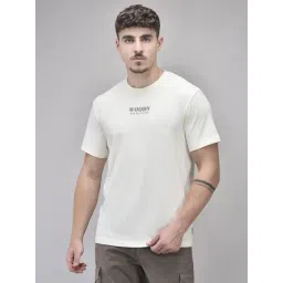 Woods White Cotton Regular Fit Printed T-Shirt-picture-43