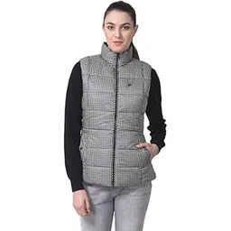 woods Womens Polyster Casual Regular Jacket (Hounds Tooth Black)-picture-56