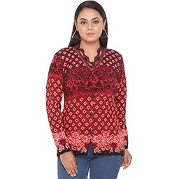 wool 4u Women Ladies Girls Winter Wear Woolen Open Front Buttoned Collar Neck Stylish Party Winter Wear Coat Cardigan Sweater-picture-14