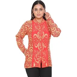 wool 4u Women Ladies Girls Winter Wear Woolen Open Front Buttoned Collar Neck Stylish Party Winter Wear Coat Cardigan Sweater-picture-16