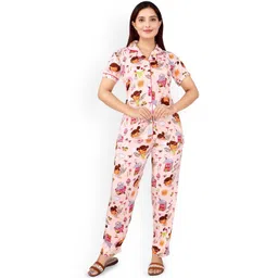 WOOL 4U Women Printed Night suit-picture-24