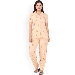 WOOL 4U Women Printed Night suit-picture-31