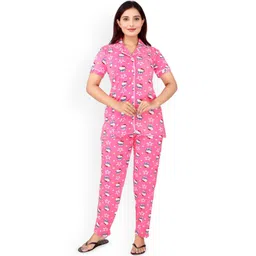 WOOL 4U Women Printed Night suit-picture-32