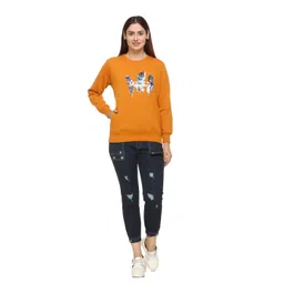 WOOL 4U Women Typography Printed Long Sleeves Sweatshirt-picture-34