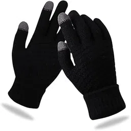 Woolen winter gloves Touchscreen for women Warm winter & Stretchable wool |8849-picture-36