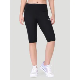 woomfox Solid Women Black Tights-picture-12