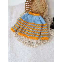 Woonie Boys Self Design Colourblocked Front-Open Sweaters-picture-29